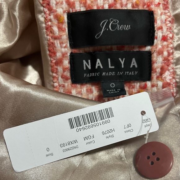 NEW J.crew Daphne Tweed Topcoat Size 0 pink - Picture 10 of 12